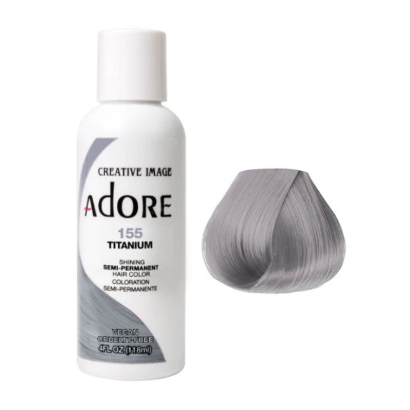 Adore Semi Permanent Hair Colour 155 Titanium 118ml Discount
